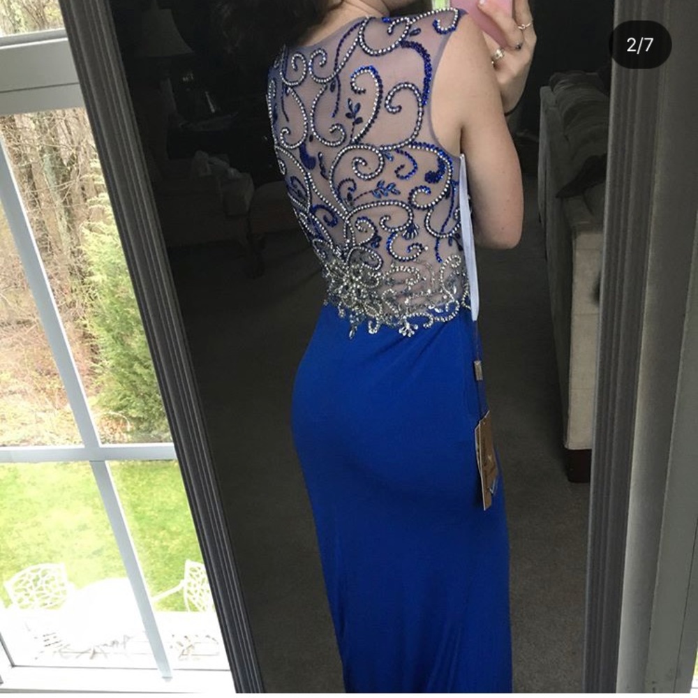 Blue prom dress